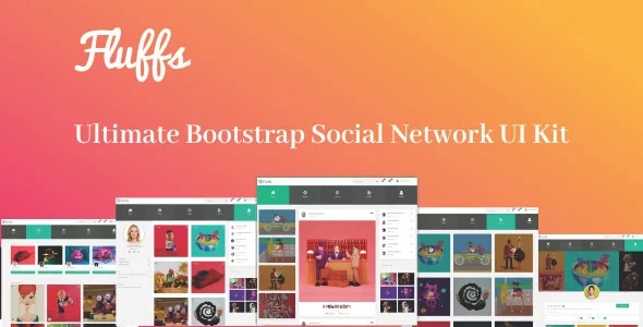Fluffs -  Social Network UI Kit
